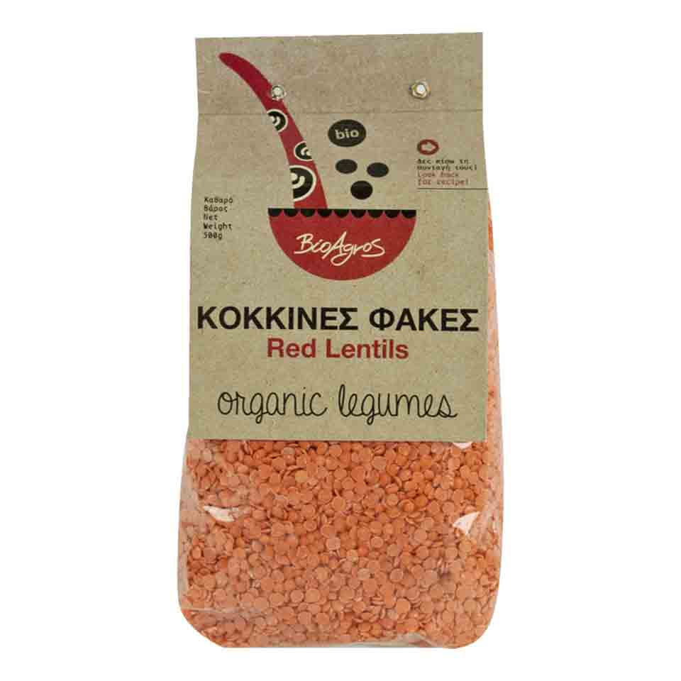 ΒΙΟΑΓΡΟΣ ΦΑΚΕΣ ΚΟΚΚΙΝΕΣ ΒΙΟ 500GR