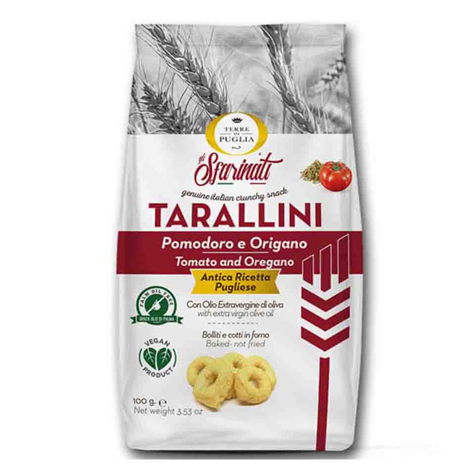TERRE DI PUGLIA TARALLINI NTOMATA & ΡΙΓΑΝΗ 100GR