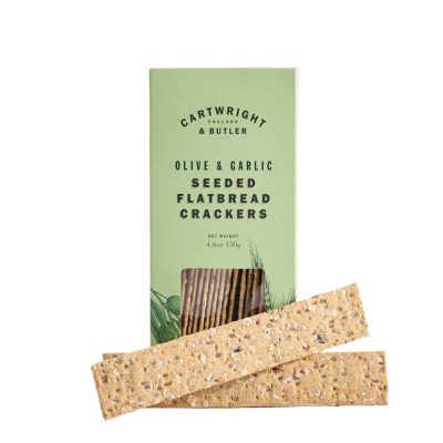C&B OLIVE AND GARLIC WHEAT FLAT BREAD 130GR