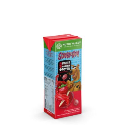NUTRI VALLEY ΧΥΜΟΣ KOKKINA ΦΡΟΥΤΑ SCOOBY-DOU! 250ML