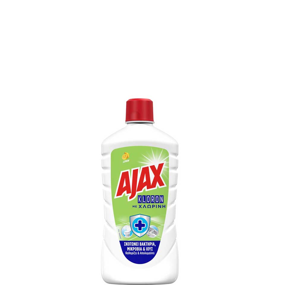 AJAX KLORON ΥΓΡΟ ΚΑΘΑΡΙΣΤΙΚΟ ΠΑΤΩΜΑΤΟΣ ΜΕ ΑΡΩΜΑ ΛΕΜΟΝΙ 1LT