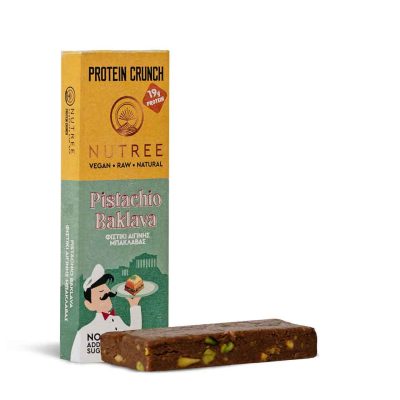 NUTREE ΜΠΑΡΑ PROTEIN ΦΙΣΤΙΚΙ ΑΙΓΙΝΗΣ&ΜΠΑΚΛΑΒΑΣ 60GR