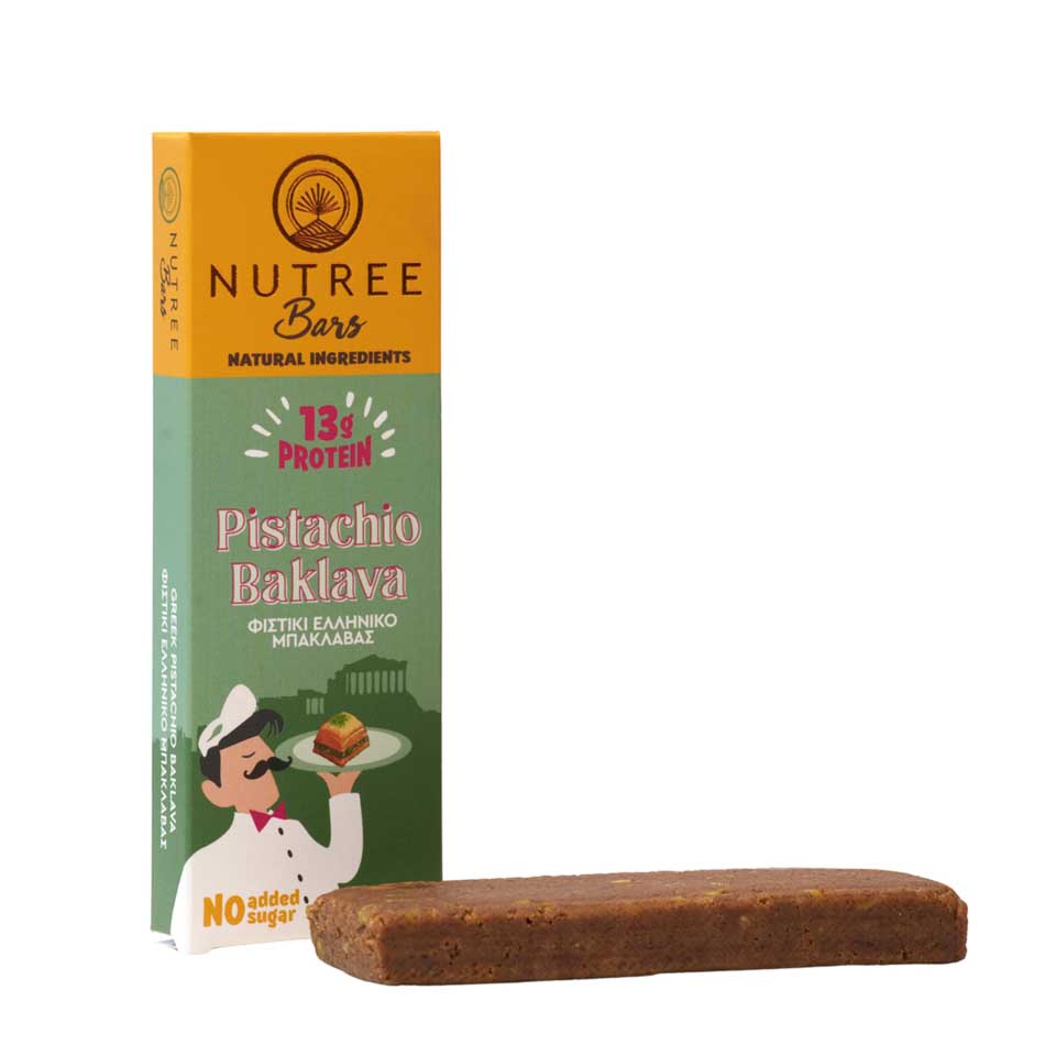 NUTREE ΜΠΑΡΑ PROTEIN ΦΙΣΤΙΚΙ ΑΙΓΙΝΗΣ&ΜΠΑΚΛΑΒΑΣ 50GR