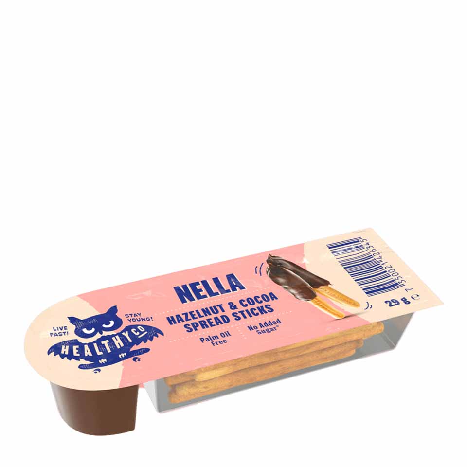 HEALTHY CO NELLA HAZELNUTS STICKS 29GR