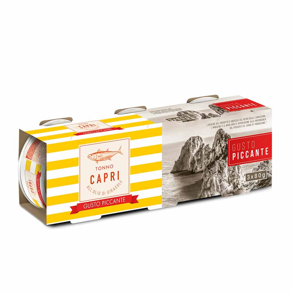 CAPRI ΤΟΝΟΣ SPICY ΣΕ ΗΛΙΕΛΑΙΟ 3Χ80GR