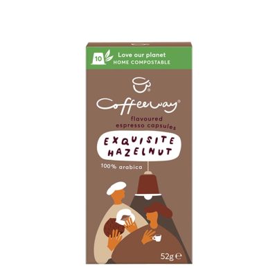 COFFEEWAY ΚΑΨΟΥΛΕΣ ESPRESSO HAZELNUT 10ΤΕΜ