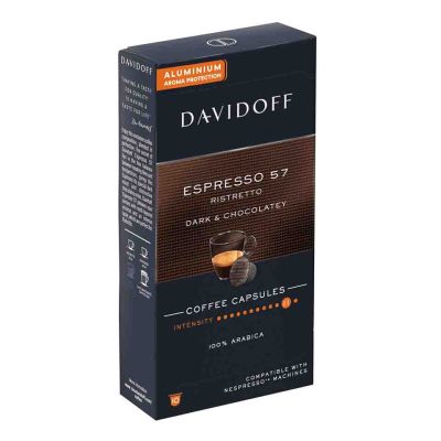 DAVIDOFF ΚΑΨΟΥΛΕΣ ESPRESSO 57 RISTRETTO 55GR 10pc