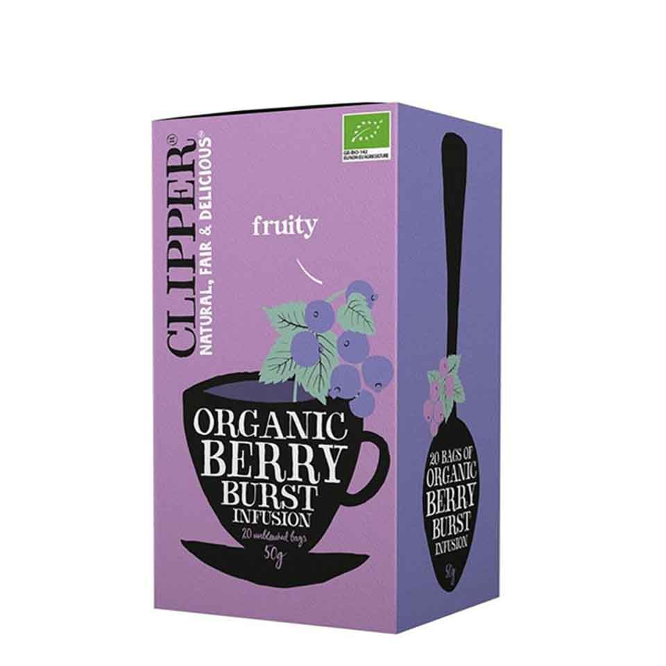 CLIPPER ΕΚΧΥΛΙΣΜΑ BERRY BURST ΜΕ ΦΡΑΓΚΟΣΤΑΦΥΛΛΟ & ΣΜΕΟΥΡΟ 50GR
