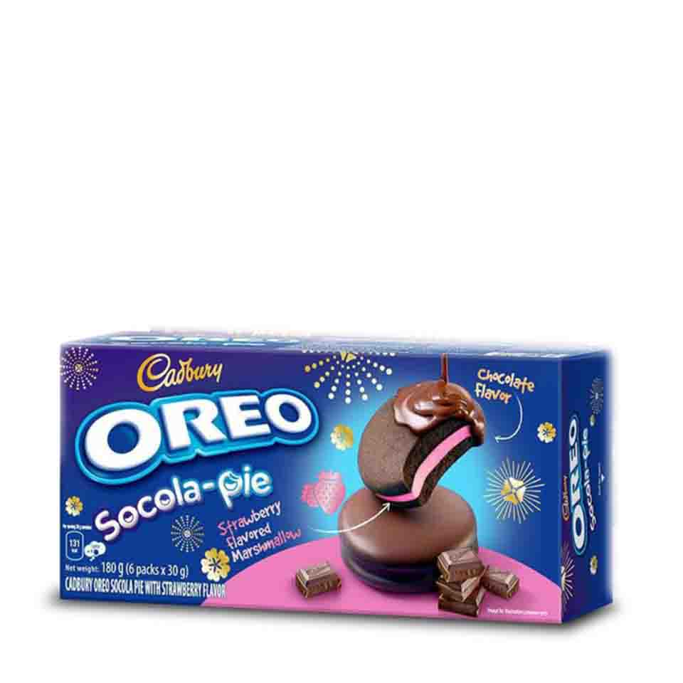OREO CADBURY SOCOLA-PIE STRAWBERRY 180GR