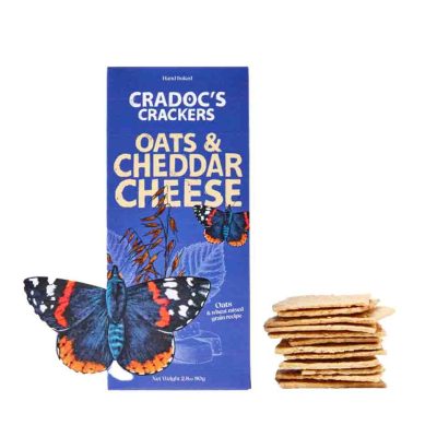 CRADOC'S OATS & CHEDDAR CHEESE CRACKERS 80GR